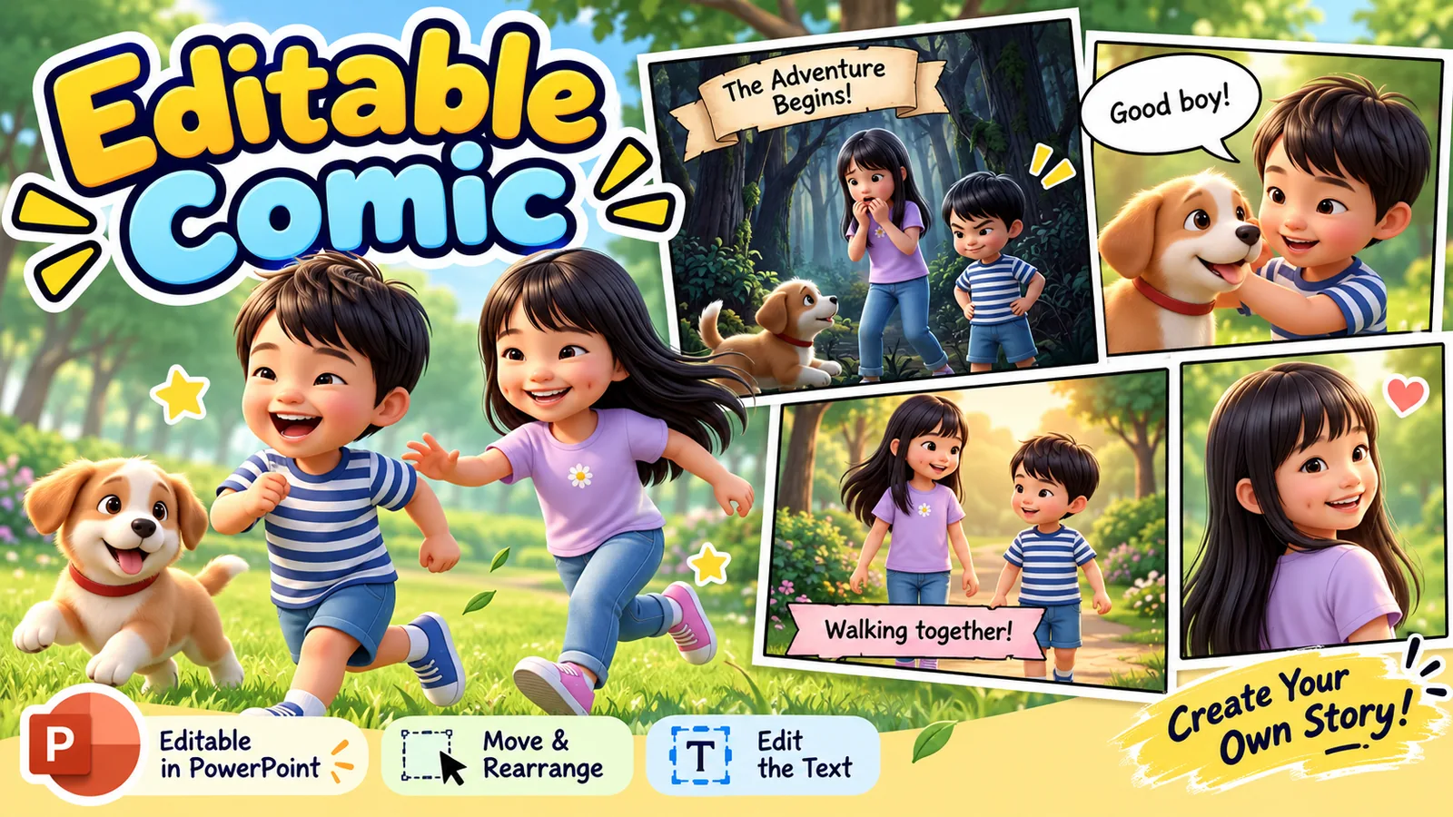 Thumbnail for Editable Comic